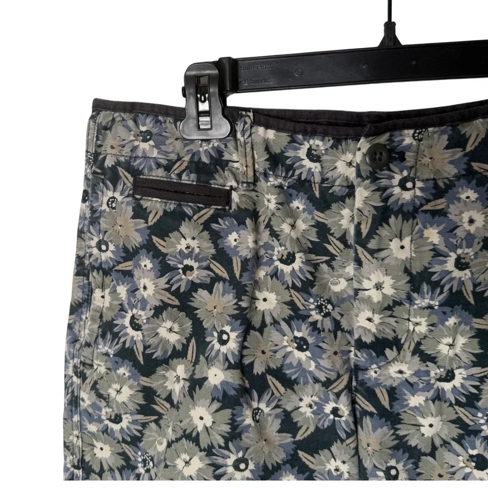 Gap Floral Chino Shorts Mens 33 Sunwashed All Over Floral Print Canvas
